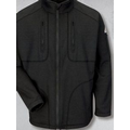 Bulwark Men's 1/4 Zip Front Modacrylic Fleece Sweatshirt - Black